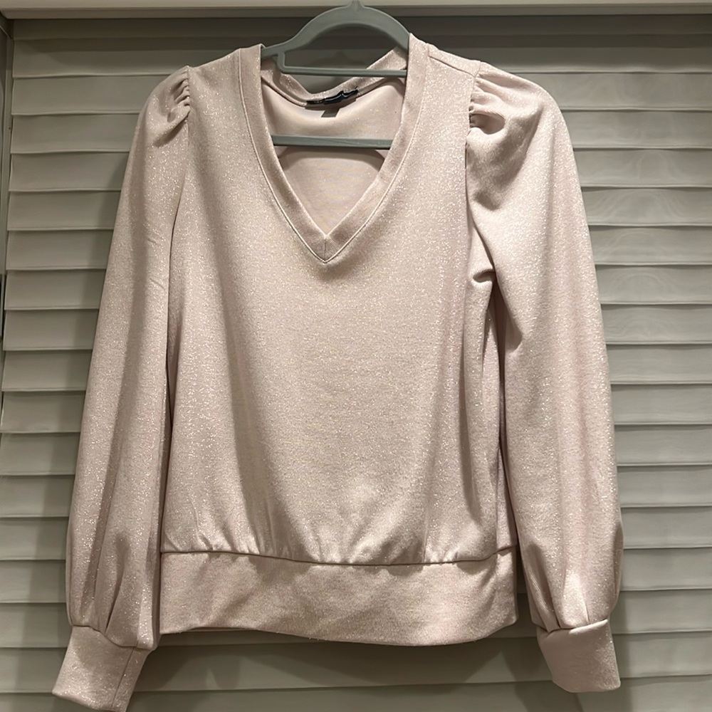 Light pink sparkly sweater